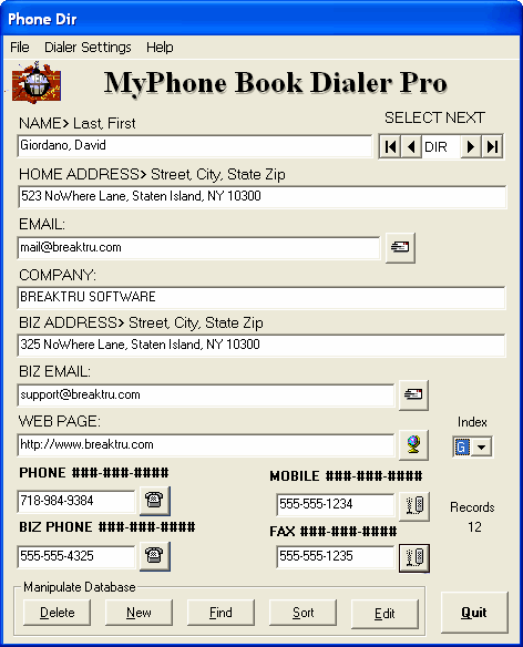 MyPhone Book Dialer Pro 10.0.0