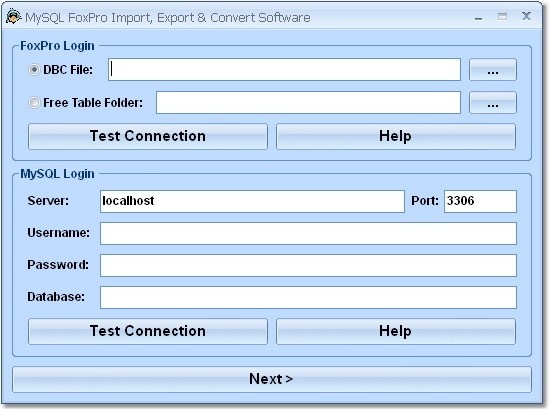 MySQL FoxPro Import, Export & Convert Software 7.0