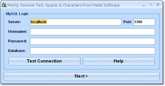 MySQL Remove Text, Spaces & Characters From Fields Software 7.0