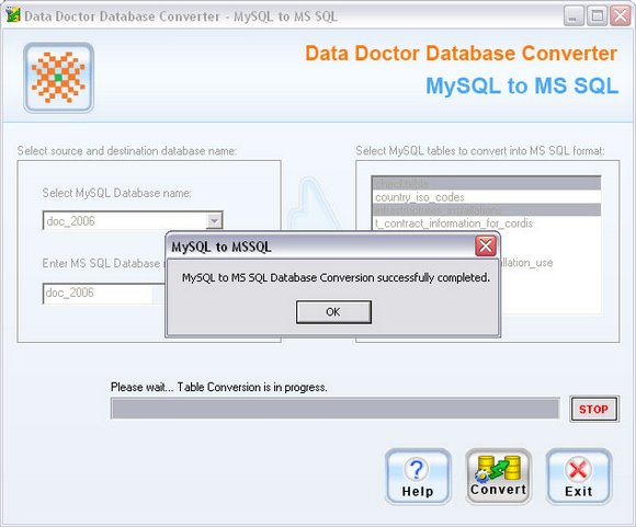 MySQL to MSSQL Database Conversion 3.0.1.5