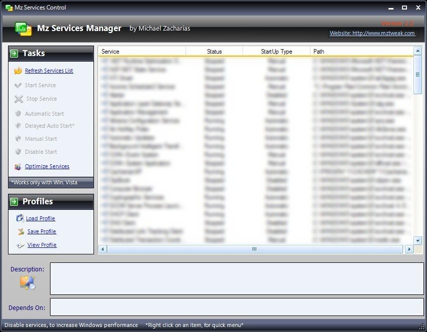 Mz Services Manager 3.1.0
