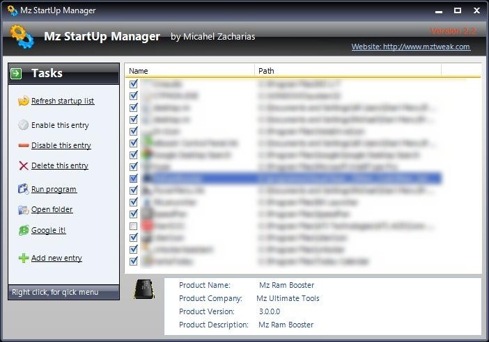 Mz StartUp Manager 3.1.0