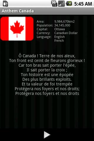 National Anthem Canada 1.0