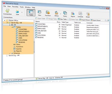 Navicat for Oracle Managment (Windows) - the World Best Oracle Visual Query Builder! 10.0.3