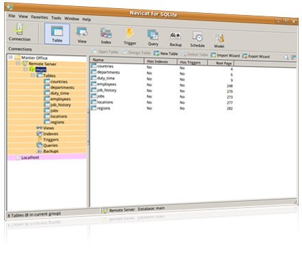 Navicat for SQLite (Linux) - The Best SQLite GUI Tool - Download Now! 10.0.3