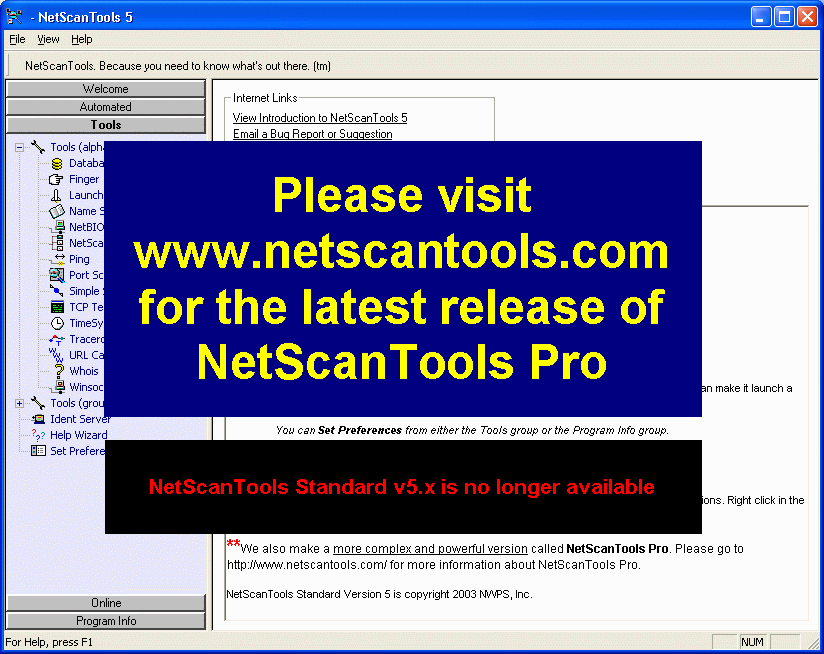 NetScanTools 5.10