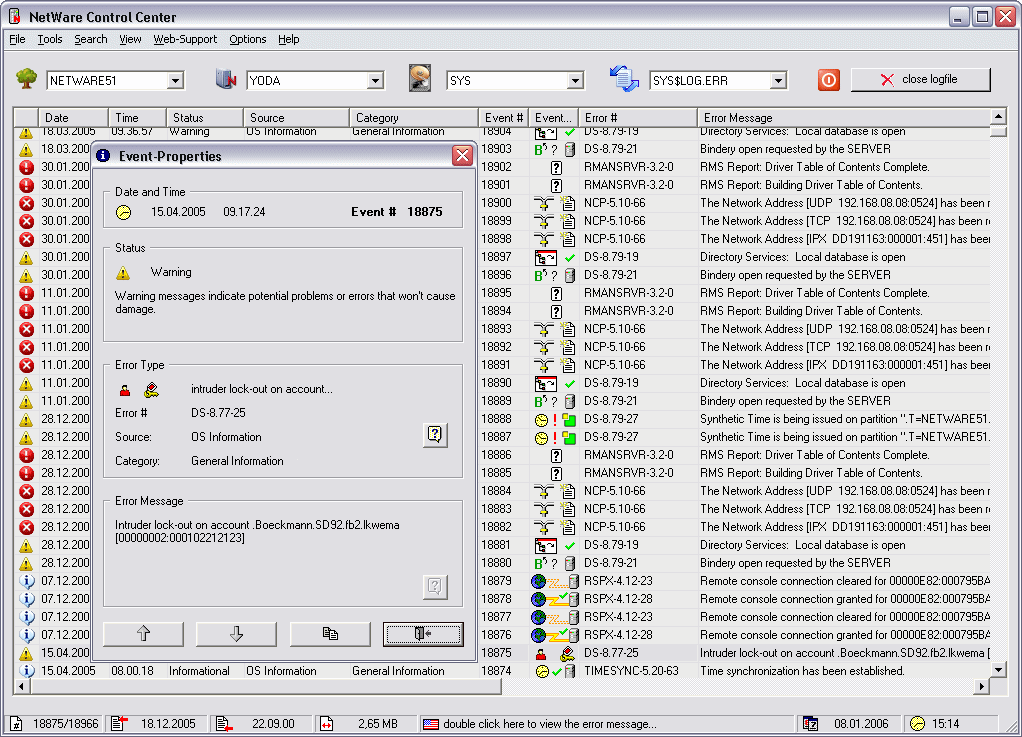 NetWare Control Center Workgroup Edition 2.0.1