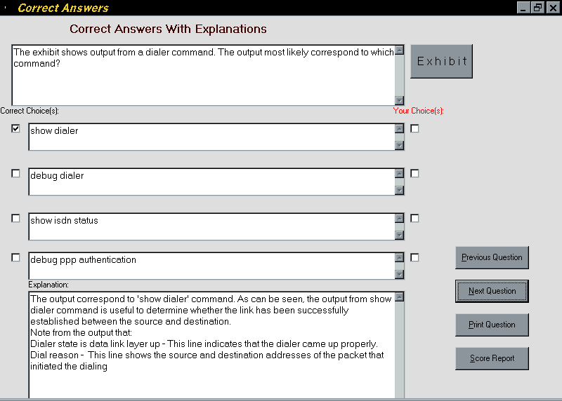 Network+ practice tests from SimulationExams.com 2.6
