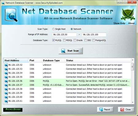 Network Database Scanner 1.0