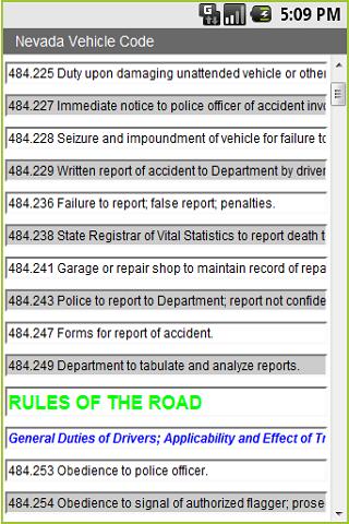 Nevada Vehicle Code 4 Cops 1.0