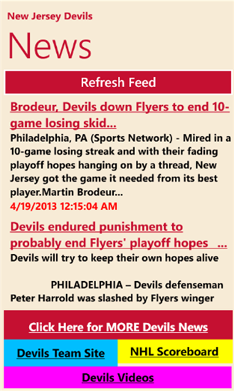 New Jersey Hockey News 4.2.0.0