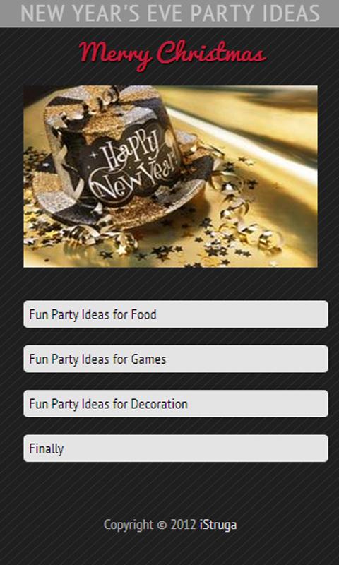 New Year's Eve Party Idea 1.0