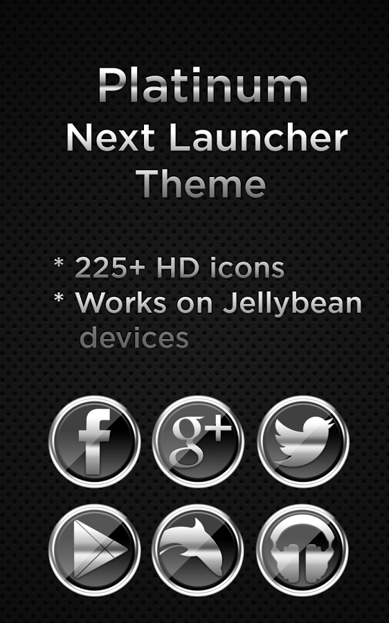 Next Launcher Platinum Theme 1.3