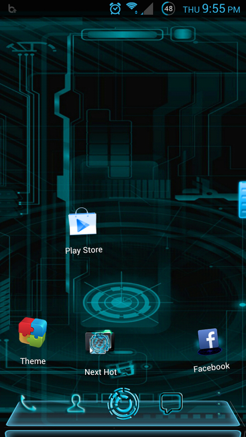 Next Launcher Tron Inspired 1.0