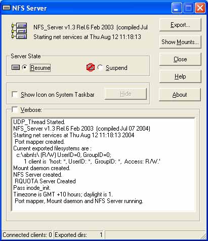 NFS client and server for windows ProNFS 3.0