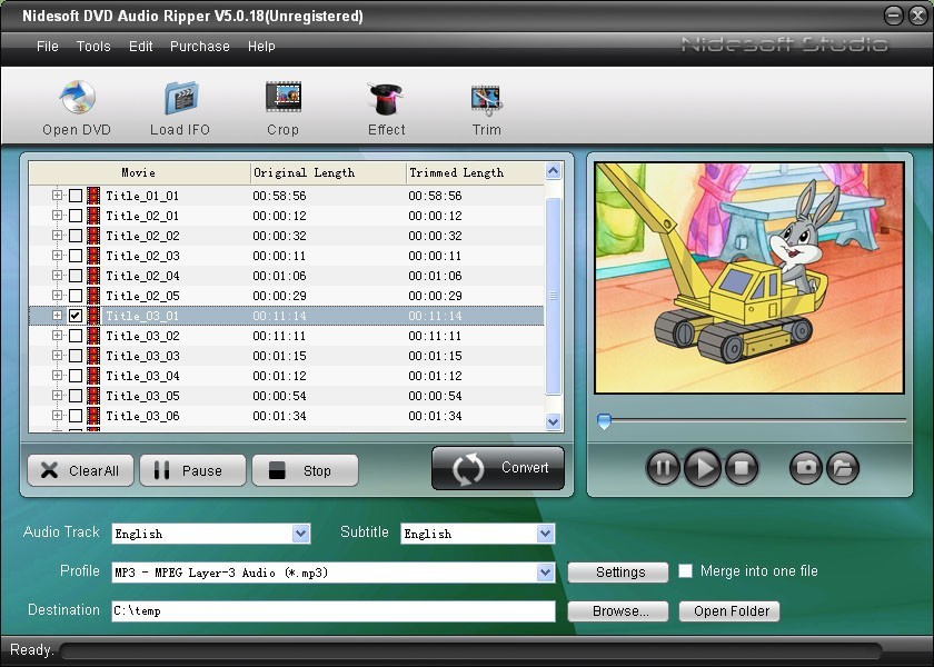 Nidesoft DVD Audio Ripper 5.5.18