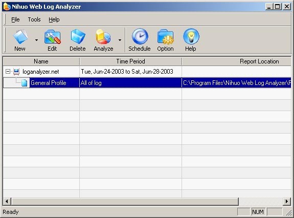 Nihuo Web Log Analyzer for Windows 4.18