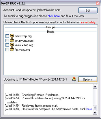No-IP DUC (Dynamic DNS Update Client) for Linux 2.1.9