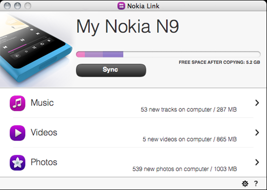 Nokia Link for Mac 1.1.280.2527
