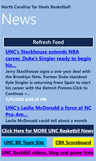 North Carolina Basketball News 1.0.0.0
