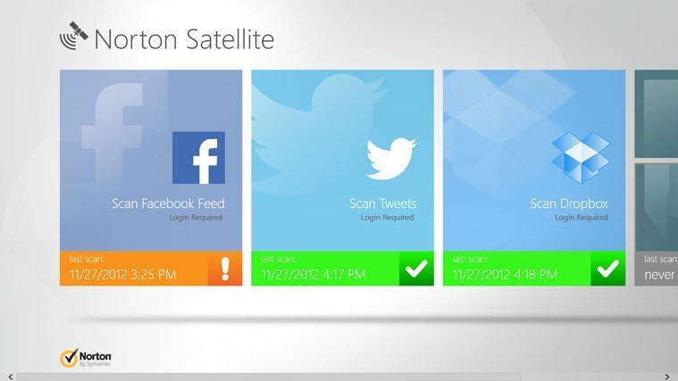 Norton Satellite for Windows 8