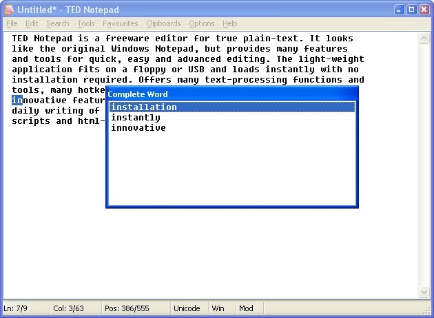Notepad Text Editor 1.5