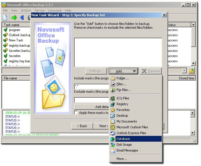 Novosoft Office Backup Professional 3.2.1.0