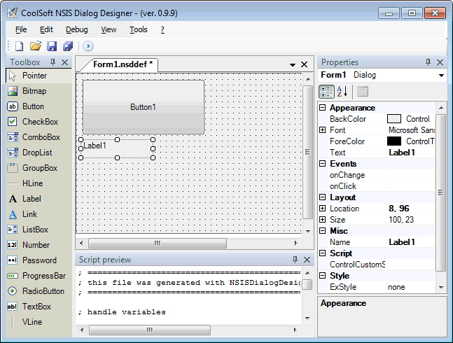 NSIS Dialog Designer 1.1.2