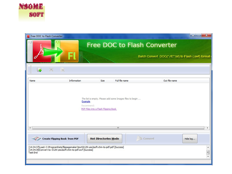 NSomeSoft Free DOC to Flash Converter 1.0