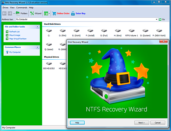 NTFS Recovery Wizard 2.66.7