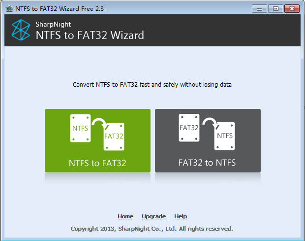 NTFS to FAT32 Wizard Free Edition 2.3.1