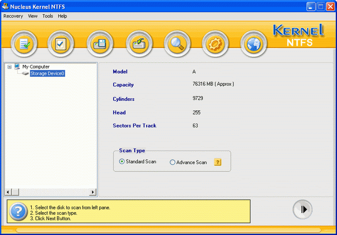 Nucleus Kernel NTFS Data Recovery Software 4.03