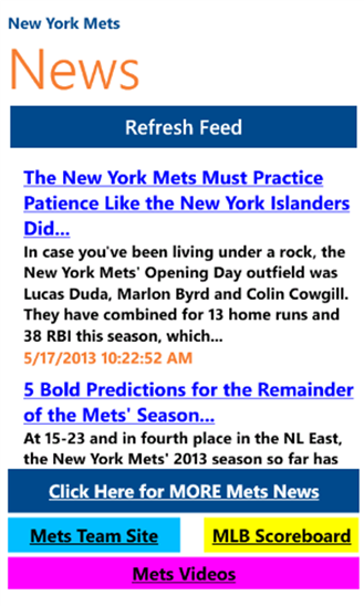 NYM Baseball News 6.1.0.0