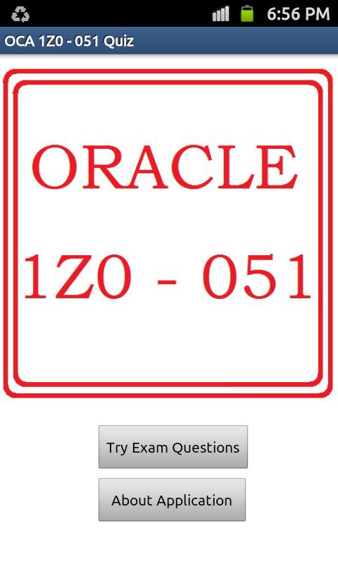 OCA 1Z0 - 051 Quiz 1.0