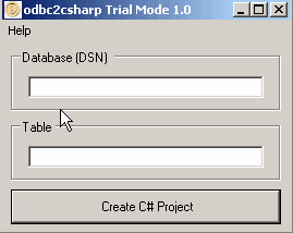 odbc2csharp 1.0