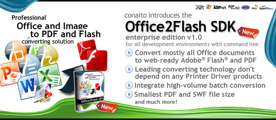 Office document to Flash Converting SDK 1.0