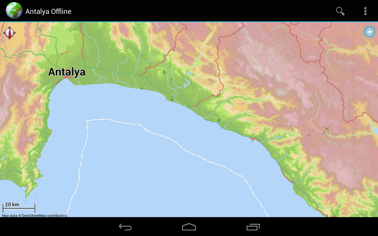 Offline Map Antalya Coast 3.8
