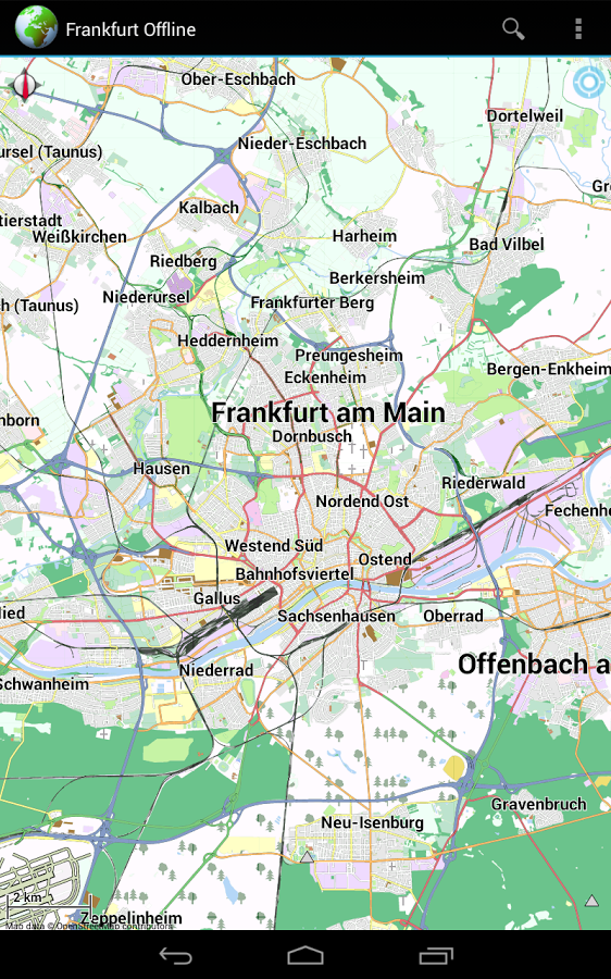 Offline Map Frankfurt, Germany 3.8
