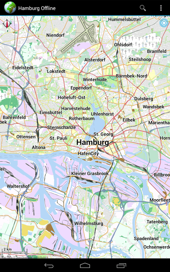 Offline Map Hamburg 3.8