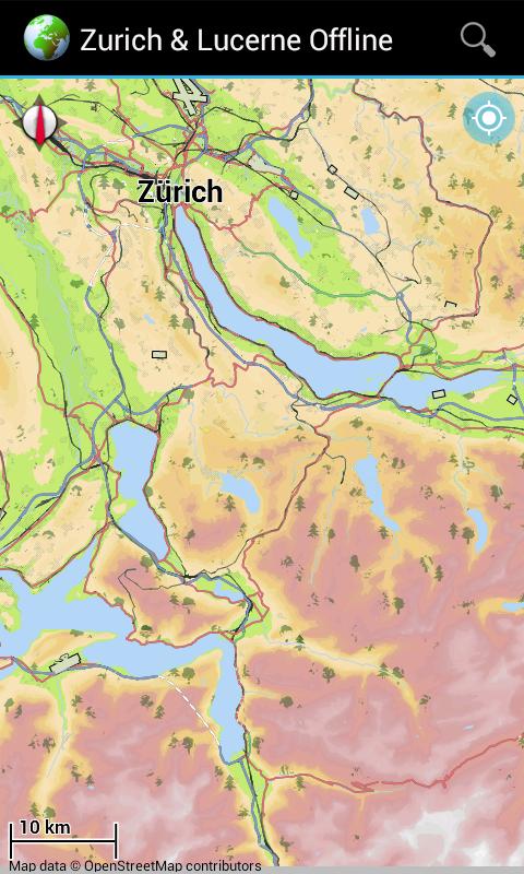 Offline Map Zurich & Lucerne 3.7