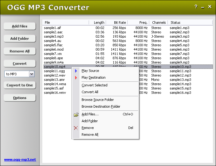 OGG MP3 Converter 4.3.1057