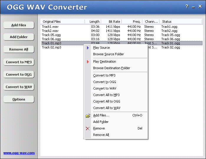 OGG WAV Converter 2.0.523
