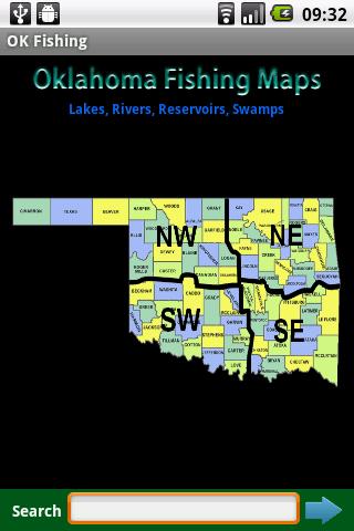 Oklahoma Fishing Maps - 12.5K 1.0