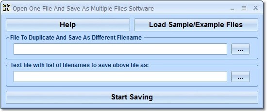 Open One File And Save As Multiple Files Software 7.0