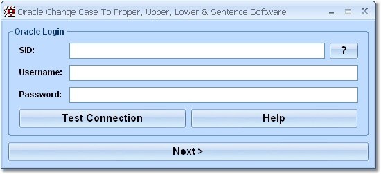 Oracle Change Case To Proper, Upper, Lower & Sentence Software 7.0