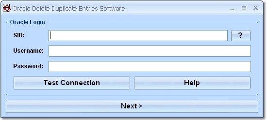 Oracle Delete Duplicate Entries Software 7.0