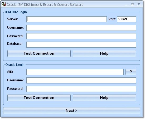 Oracle IBM DB2 Import, Export & Convert Software 7.0