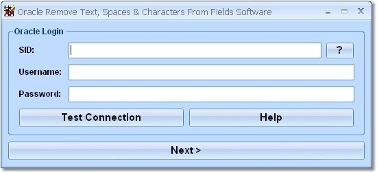 Oracle Remove Text, Spaces & Characters From Fields Software 7.0