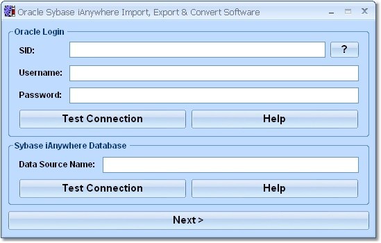 Oracle Sybase iAnywhere Import, Export & Convert Software 7.0