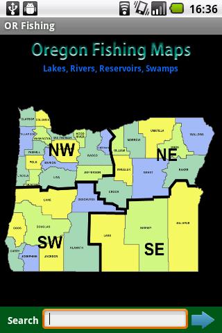 Oregon Fishing Maps - 16.5K 1.0